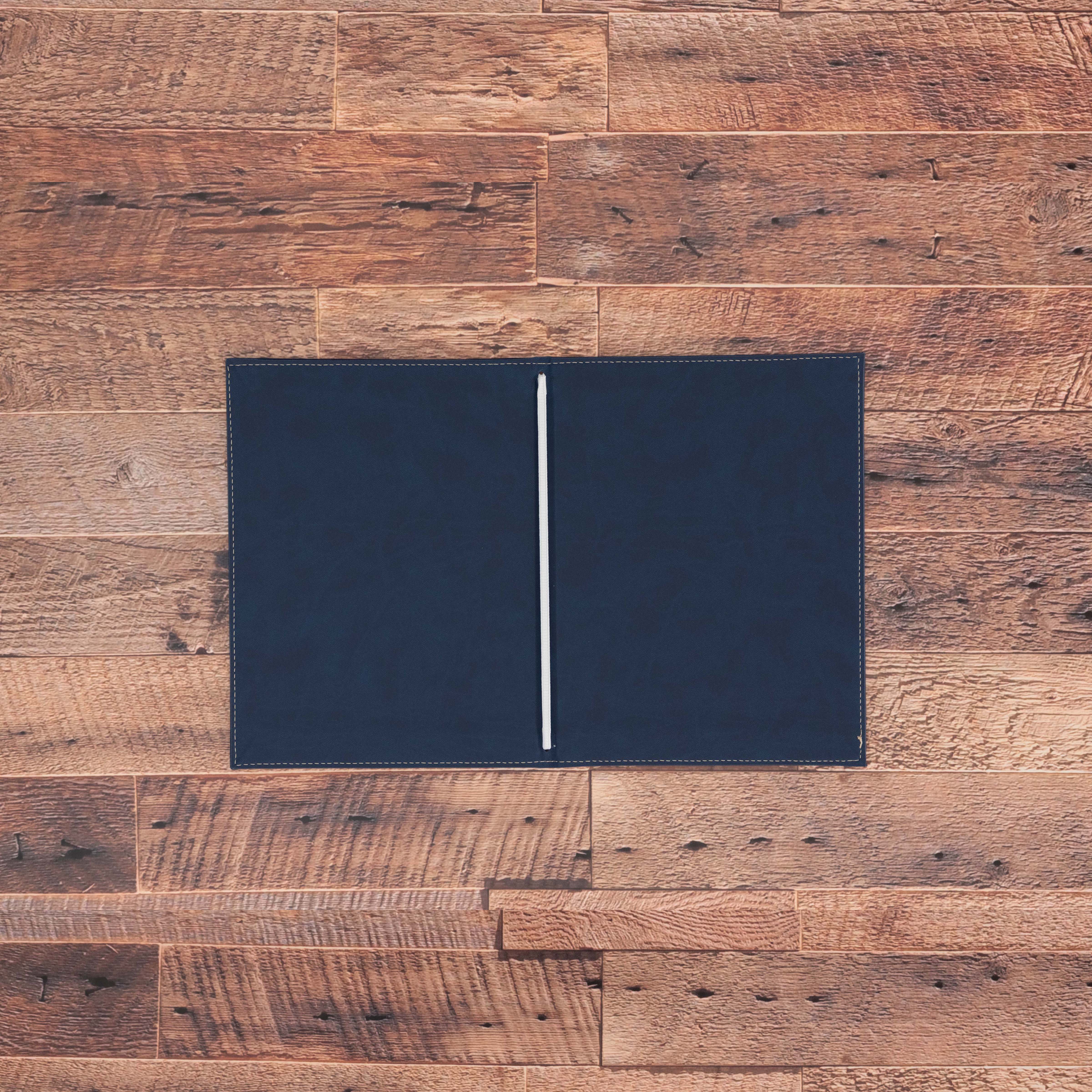 Porte menu personnalisable en simili cuir