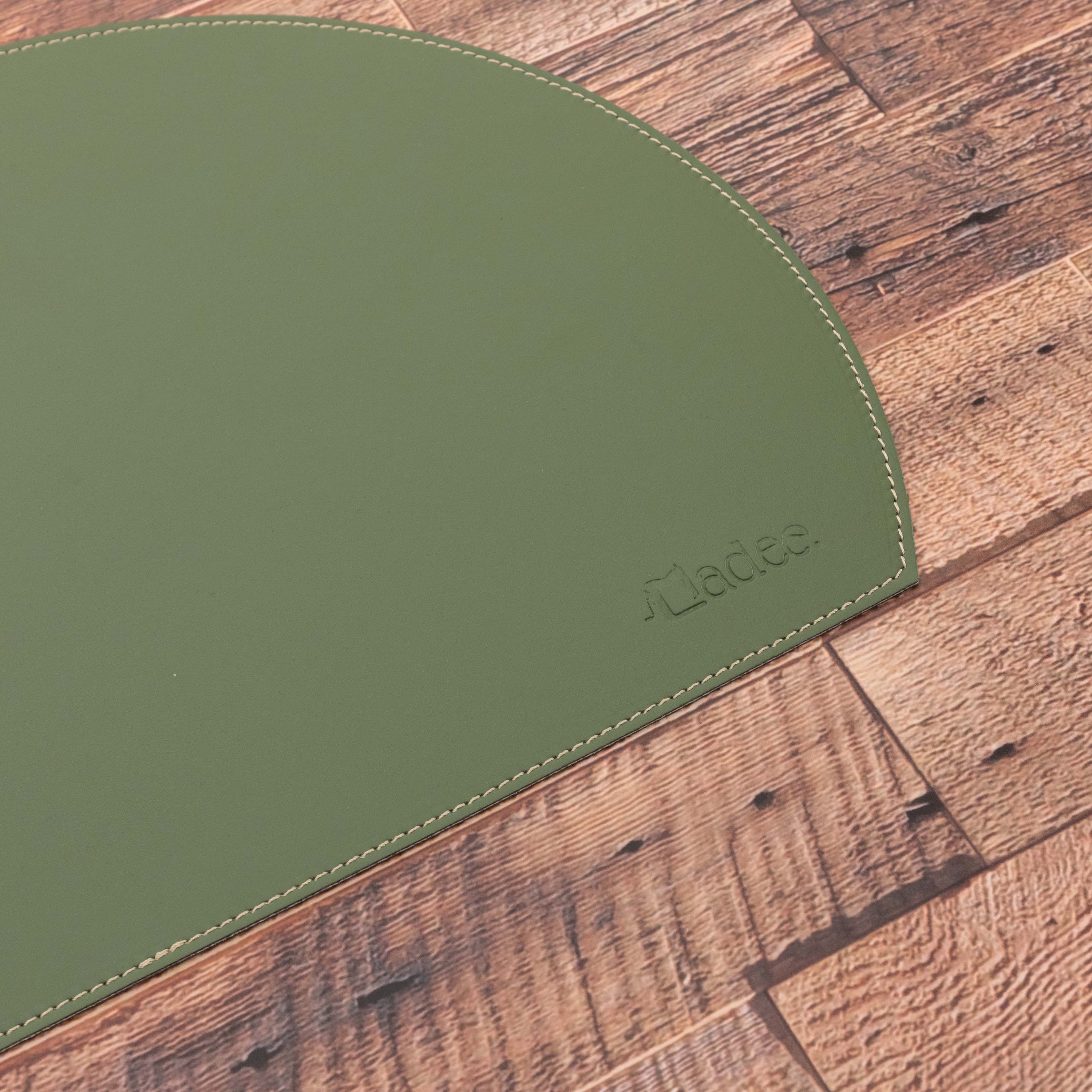 Tovaglietta semicerchio personalizzabile in similpelle