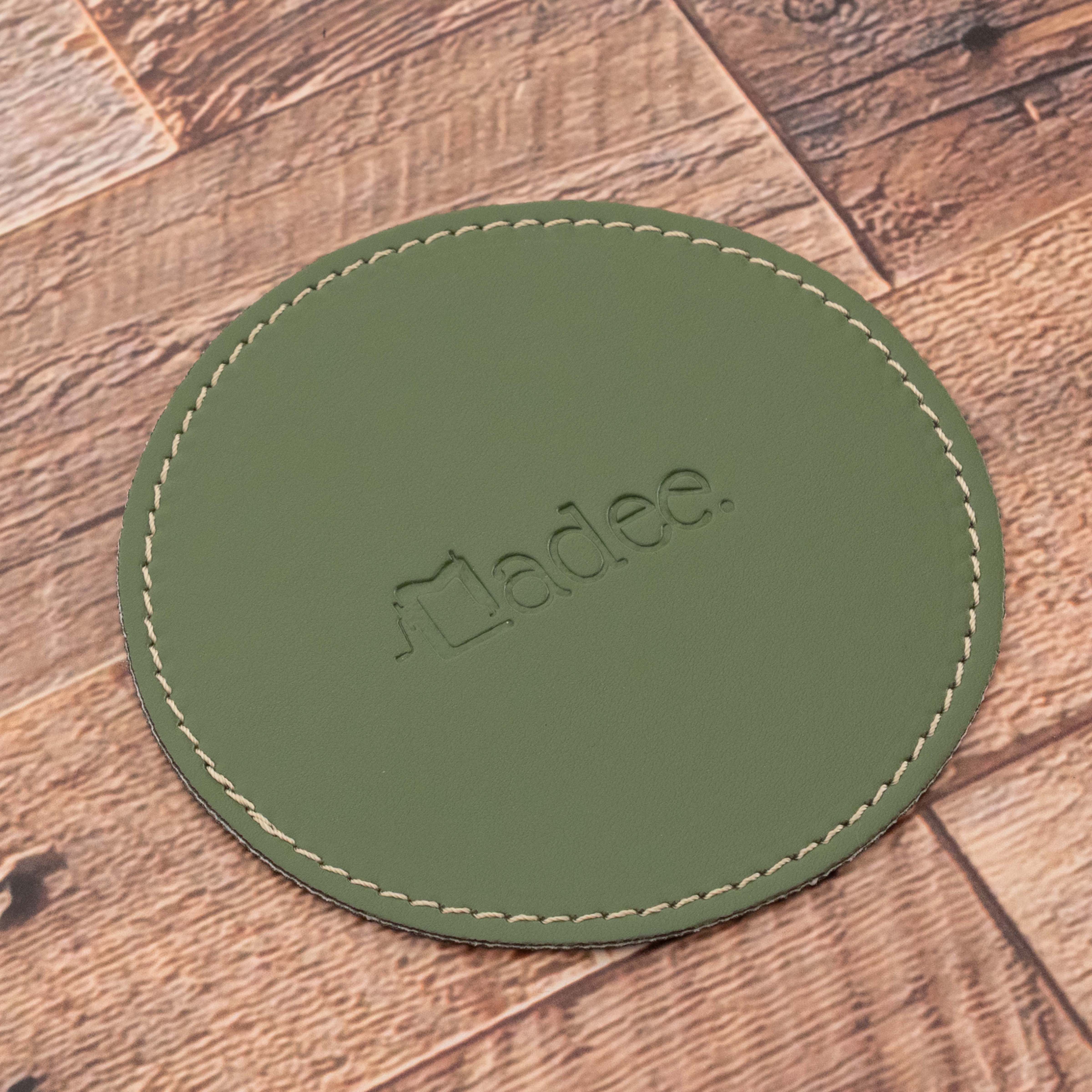 Sottobicchiere personalizzabile in similpelle