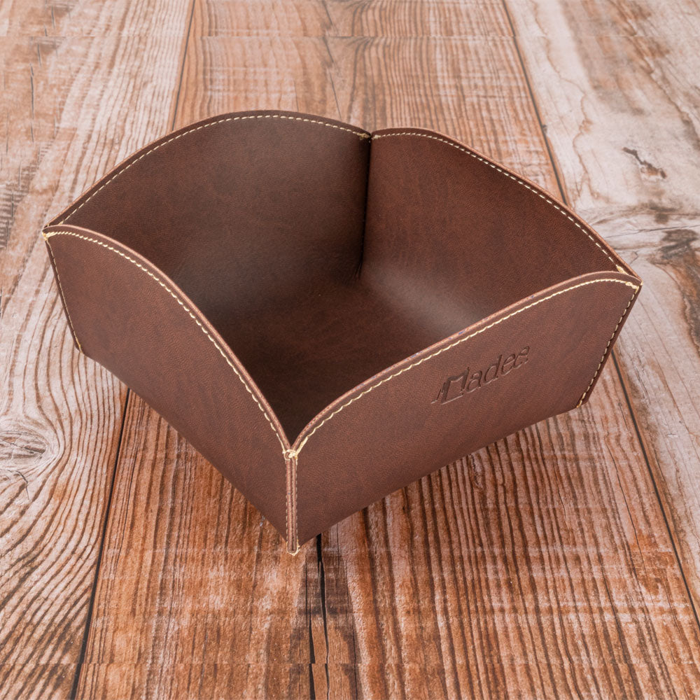 Cestino del pane personalizzabile in similpelle