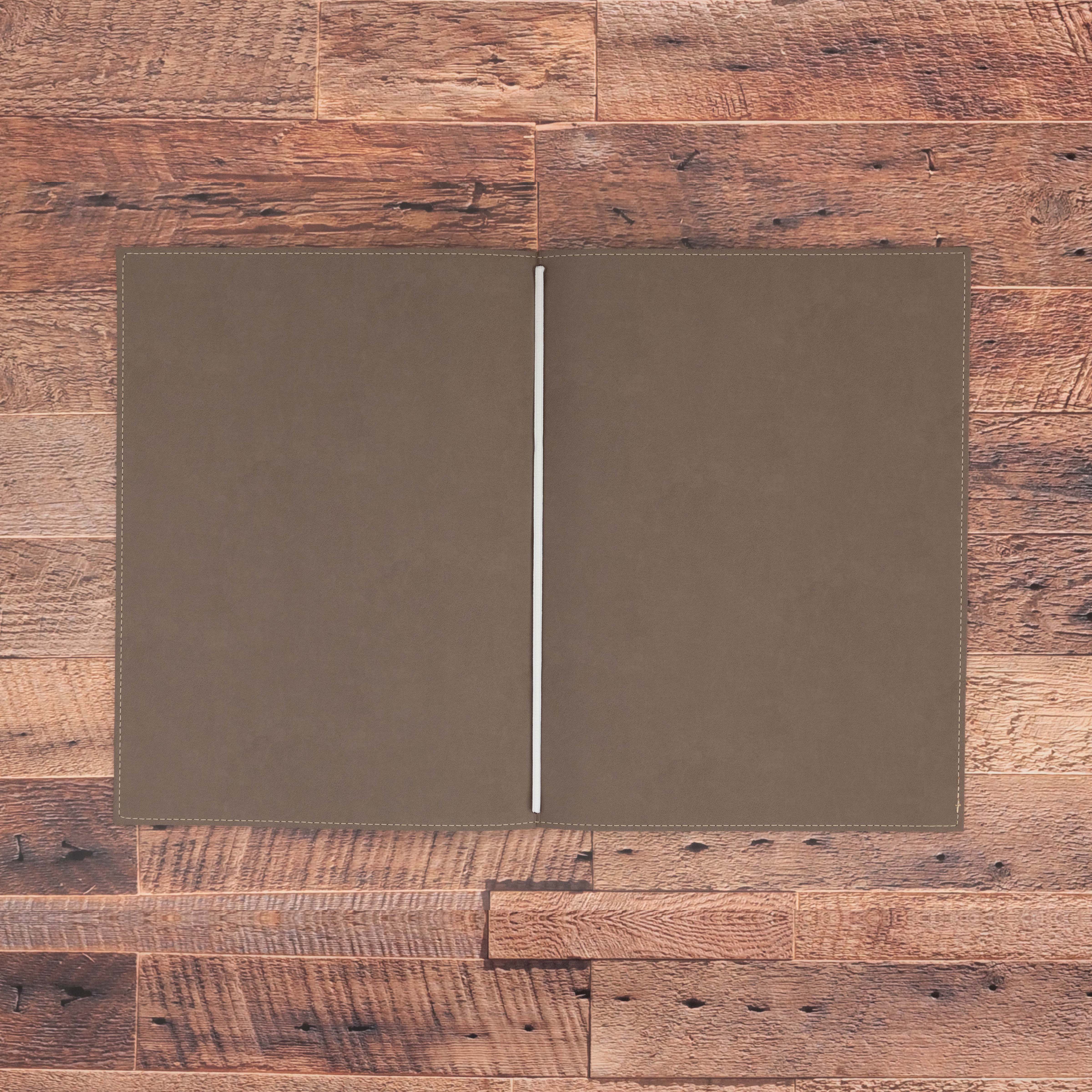 Porte menu personnalisable en simili cuir