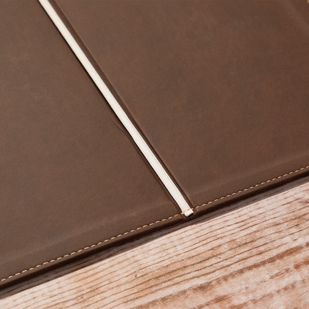 Porte menu personnalisable en simili cuir