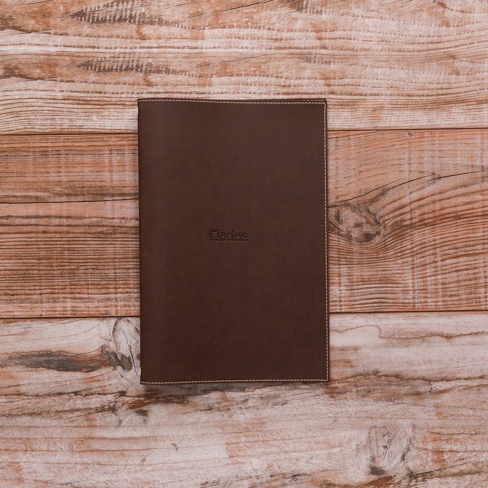 Porta menu morbido con elastico personalizzabile in similpelle