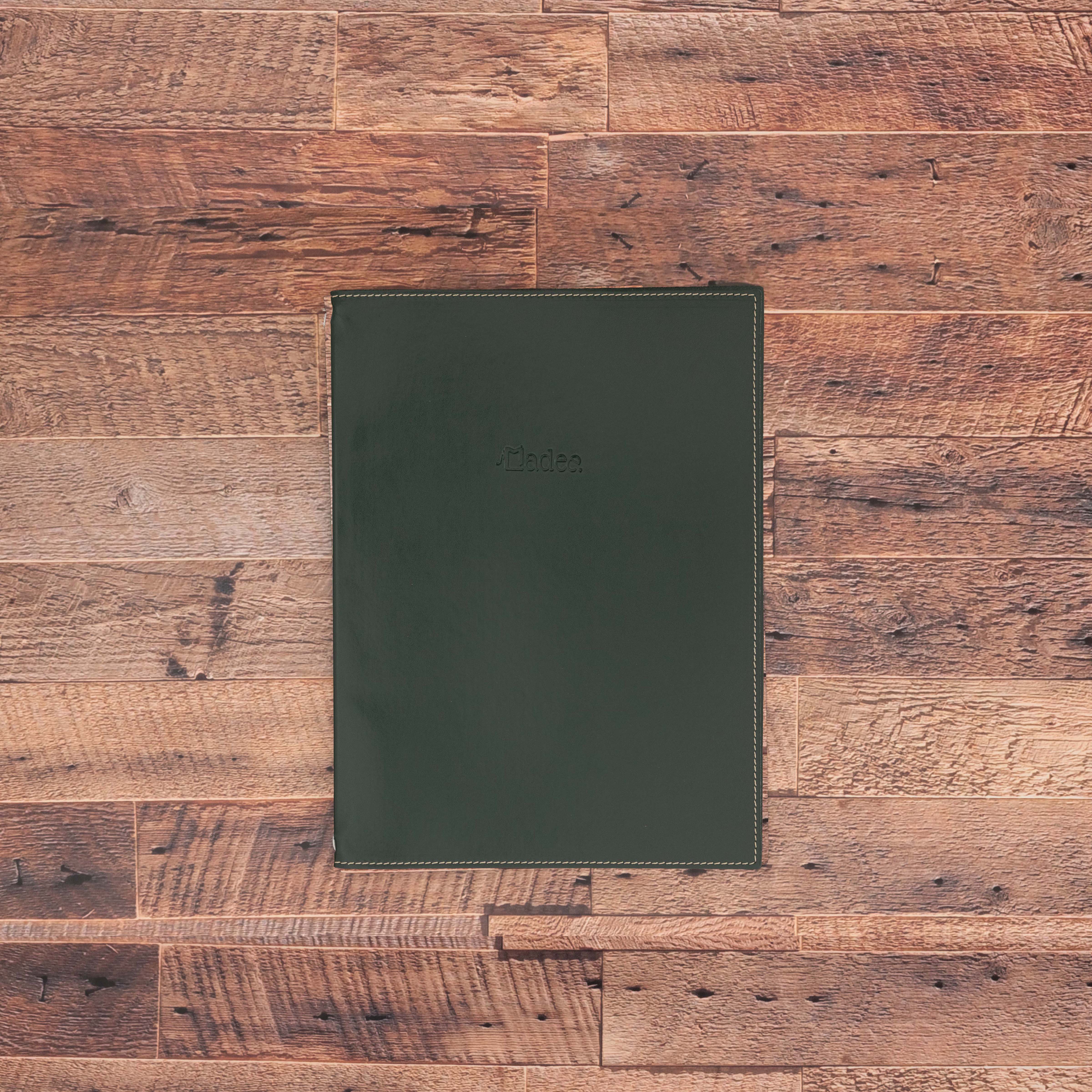 Porte menu personnalisable en simili cuir