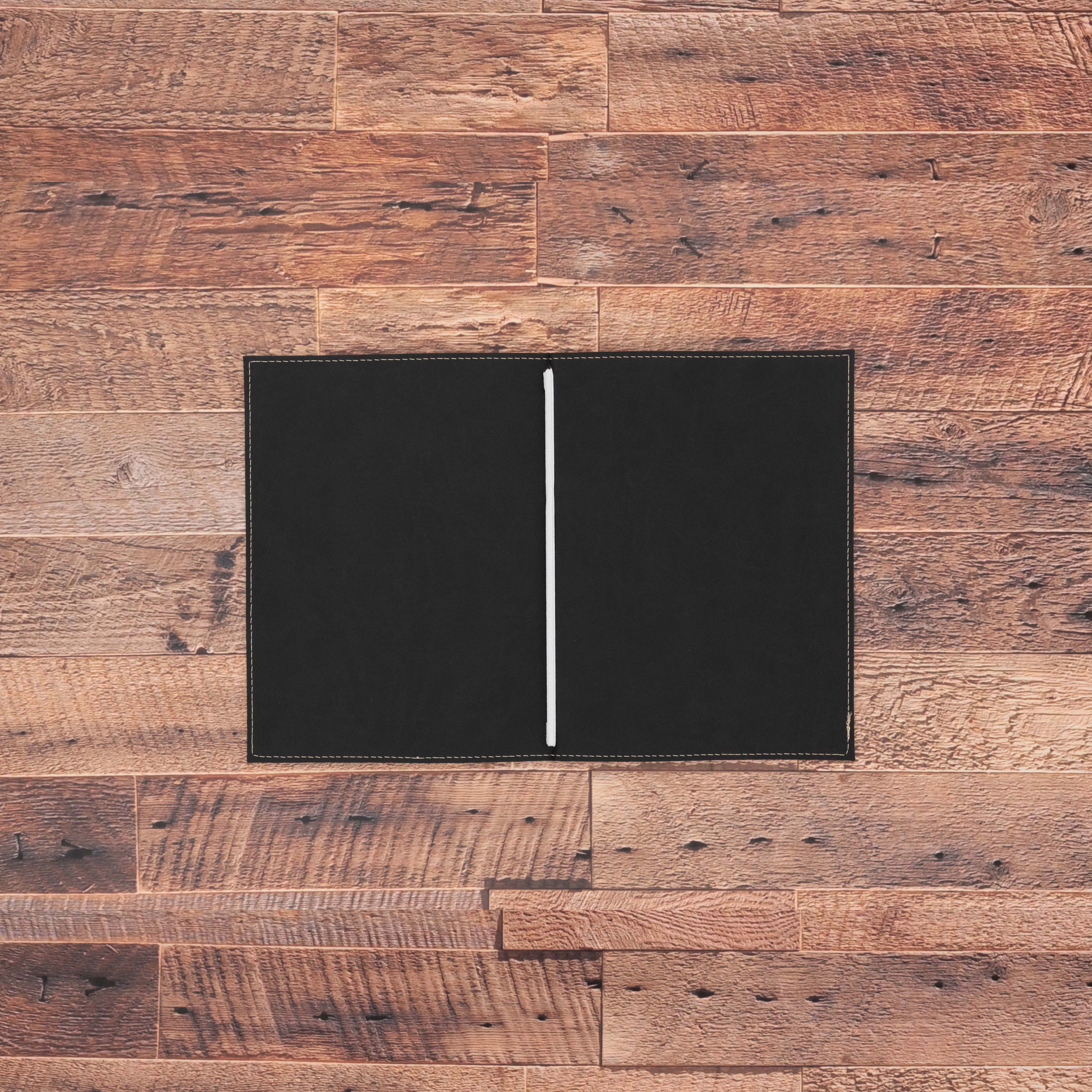 Porte menu personnalisable en simili cuir