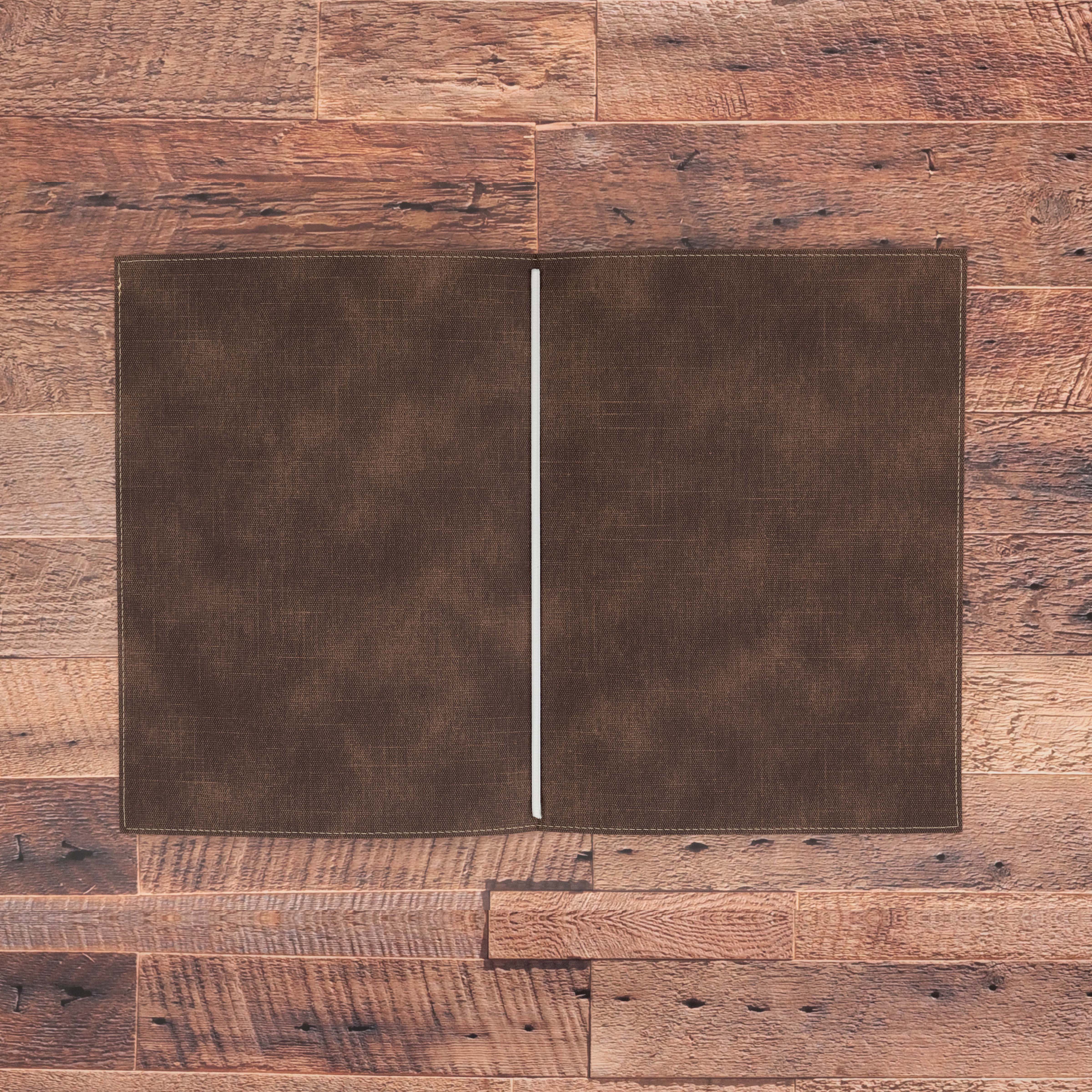 Porte menu personnalisable en simili cuir