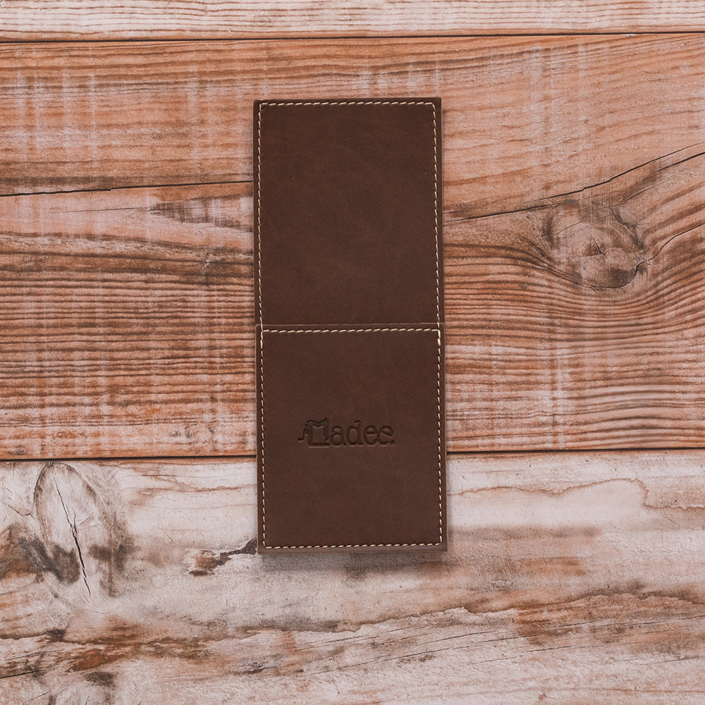 Porta posate personalizzabile in similpelle