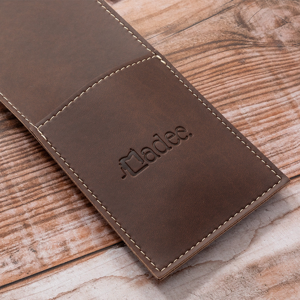 Porta posate personalizzabile in similpelle