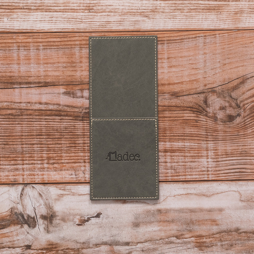 Porta posate personalizzabile in similpelle