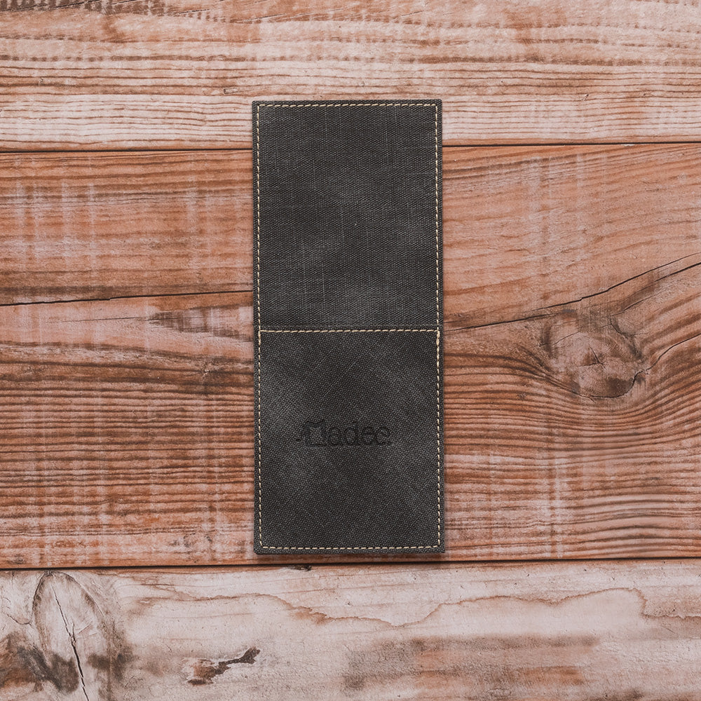 Porta posate personalizzabile in similpelle