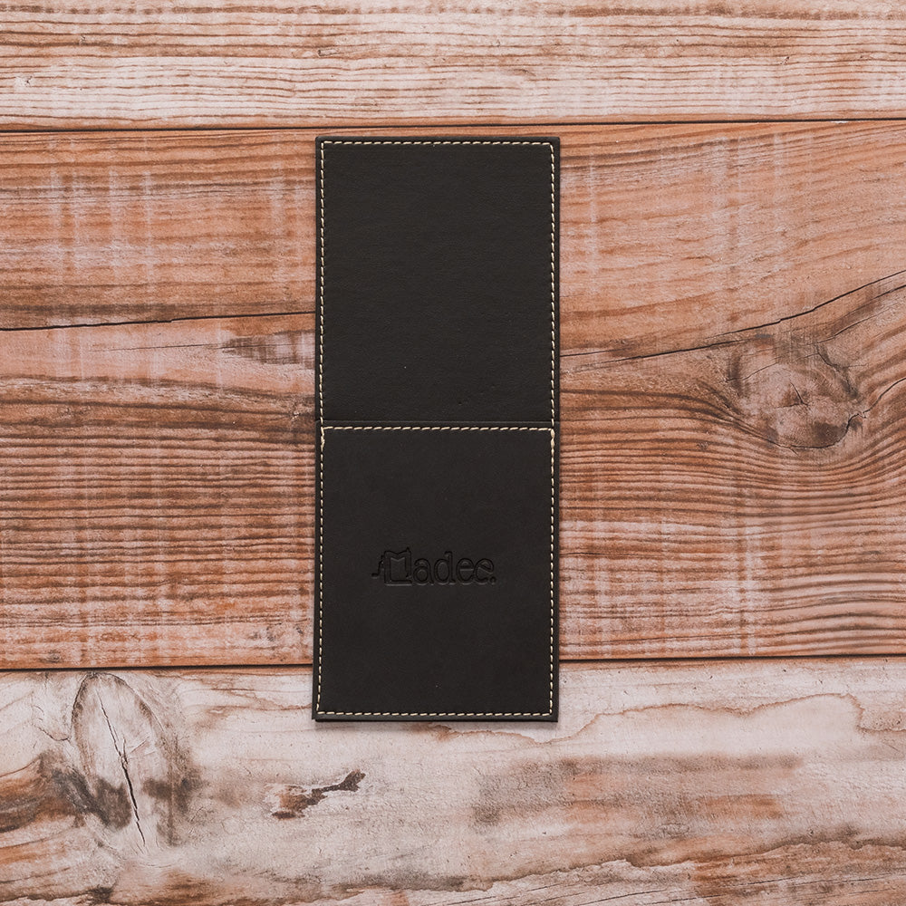 Porta posate personalizzabile in similpelle