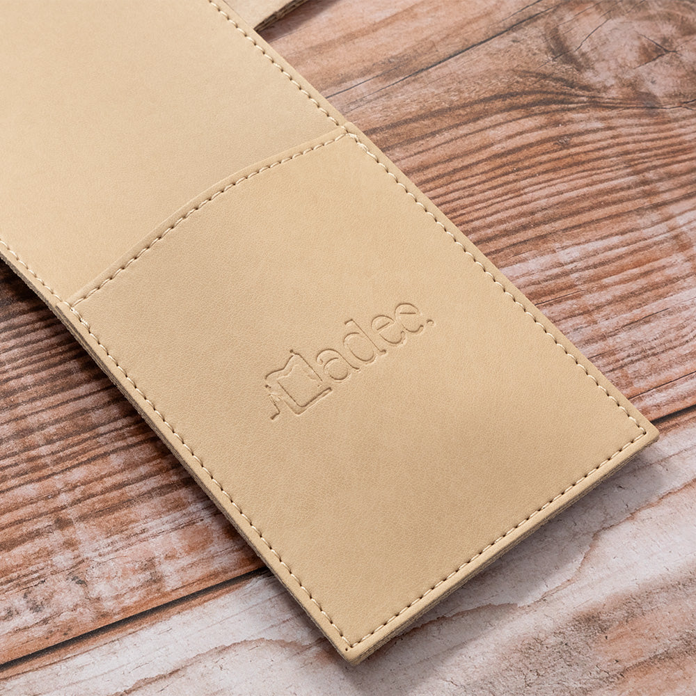 Porta posate personalizzabile in similpelle