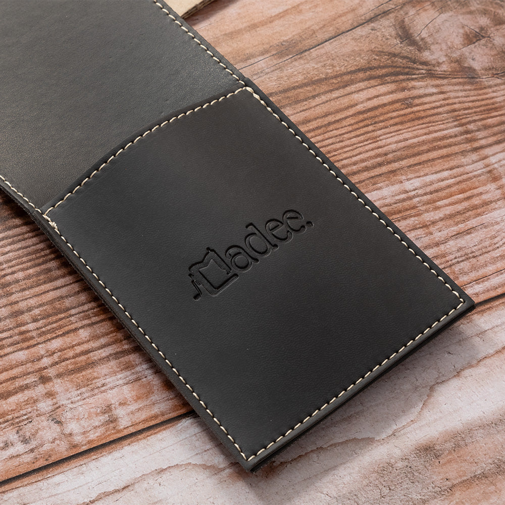 Porta posate personalizzabile in similpelle