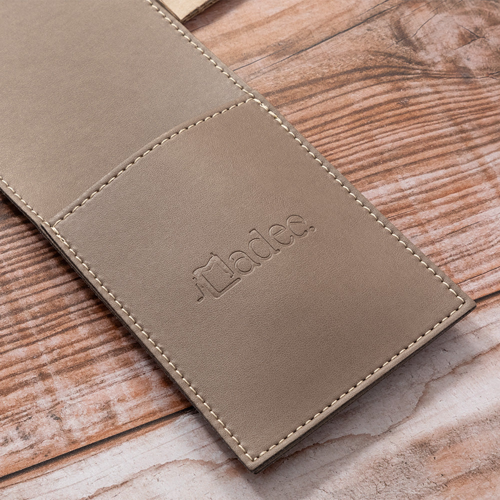 Porta posate personalizzabile in similpelle