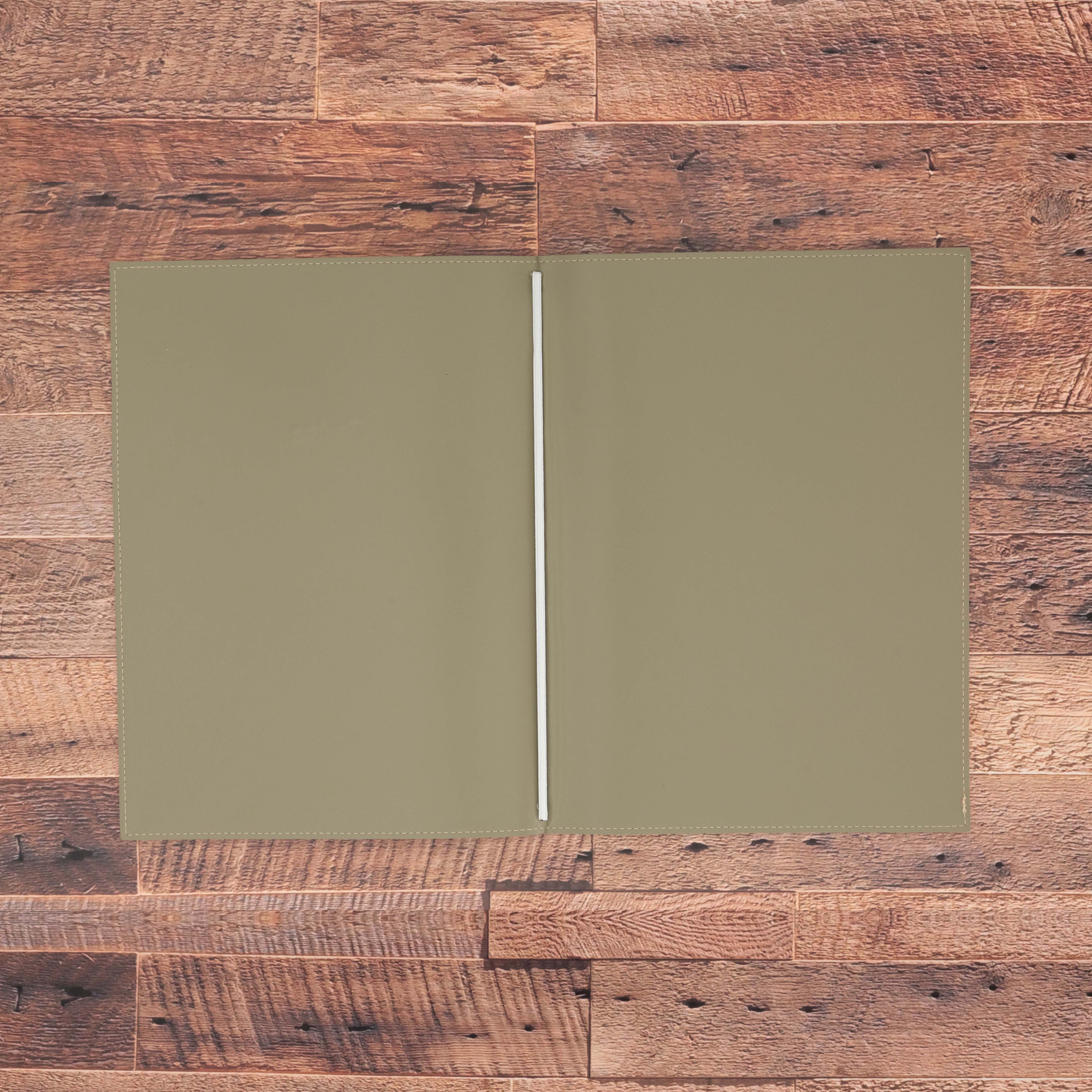 Porte menu personnalisable en simili cuir