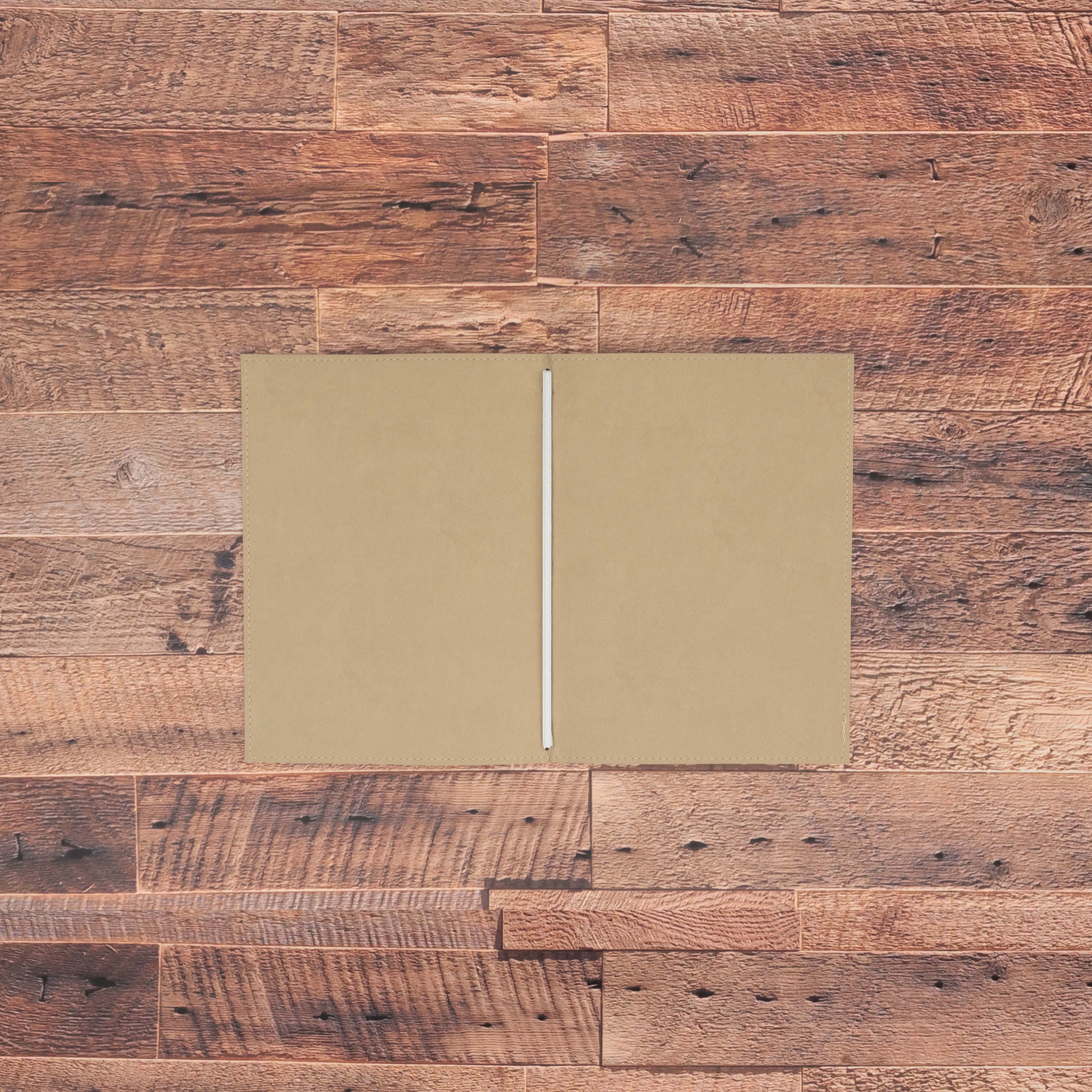 Porte menu personnalisable en simili cuir