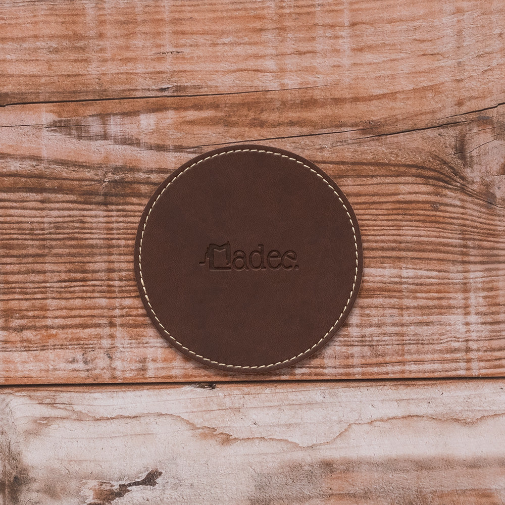 Sottobicchiere personalizzabile in similpelle