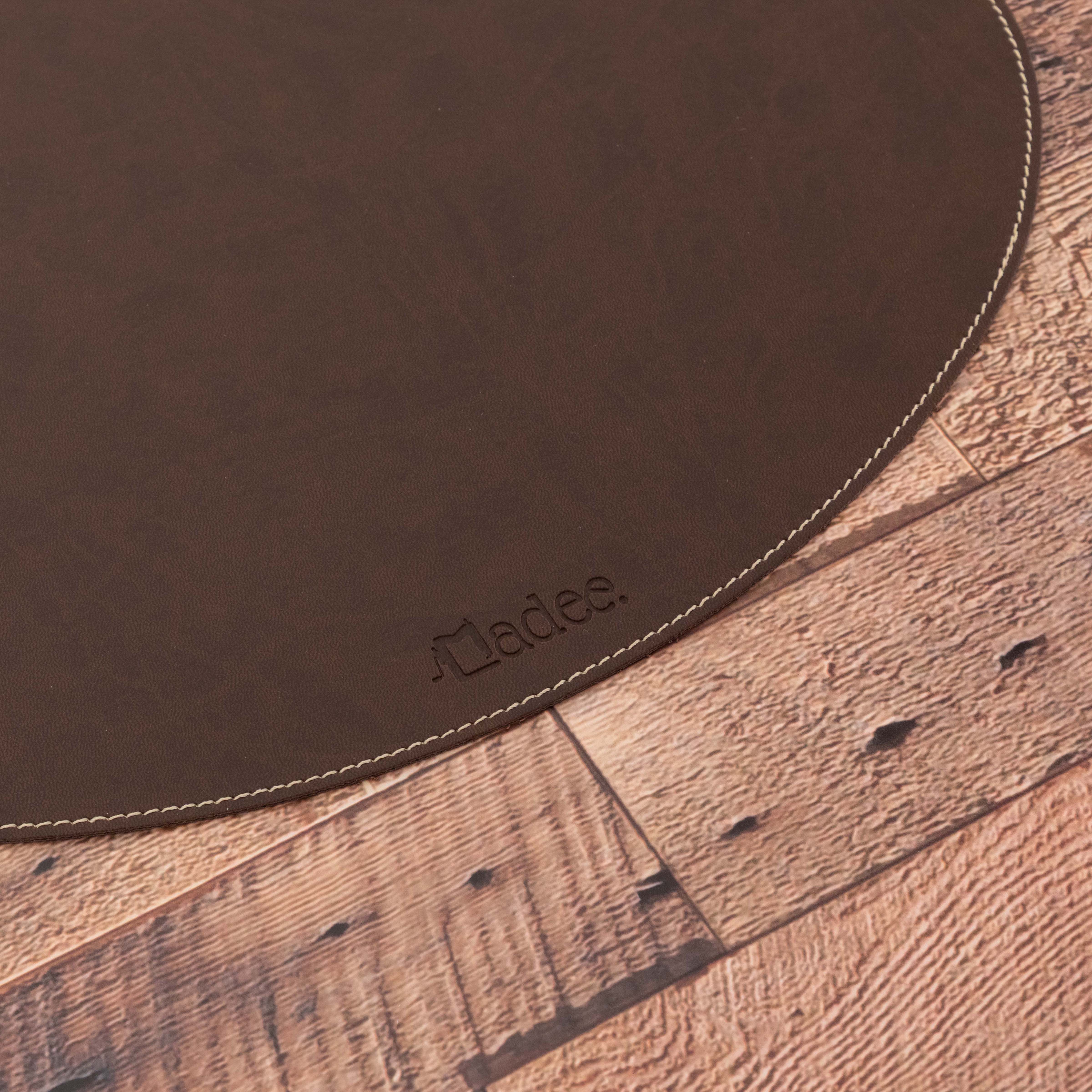 Tovaglietta ovale personalizzabile in similpelle