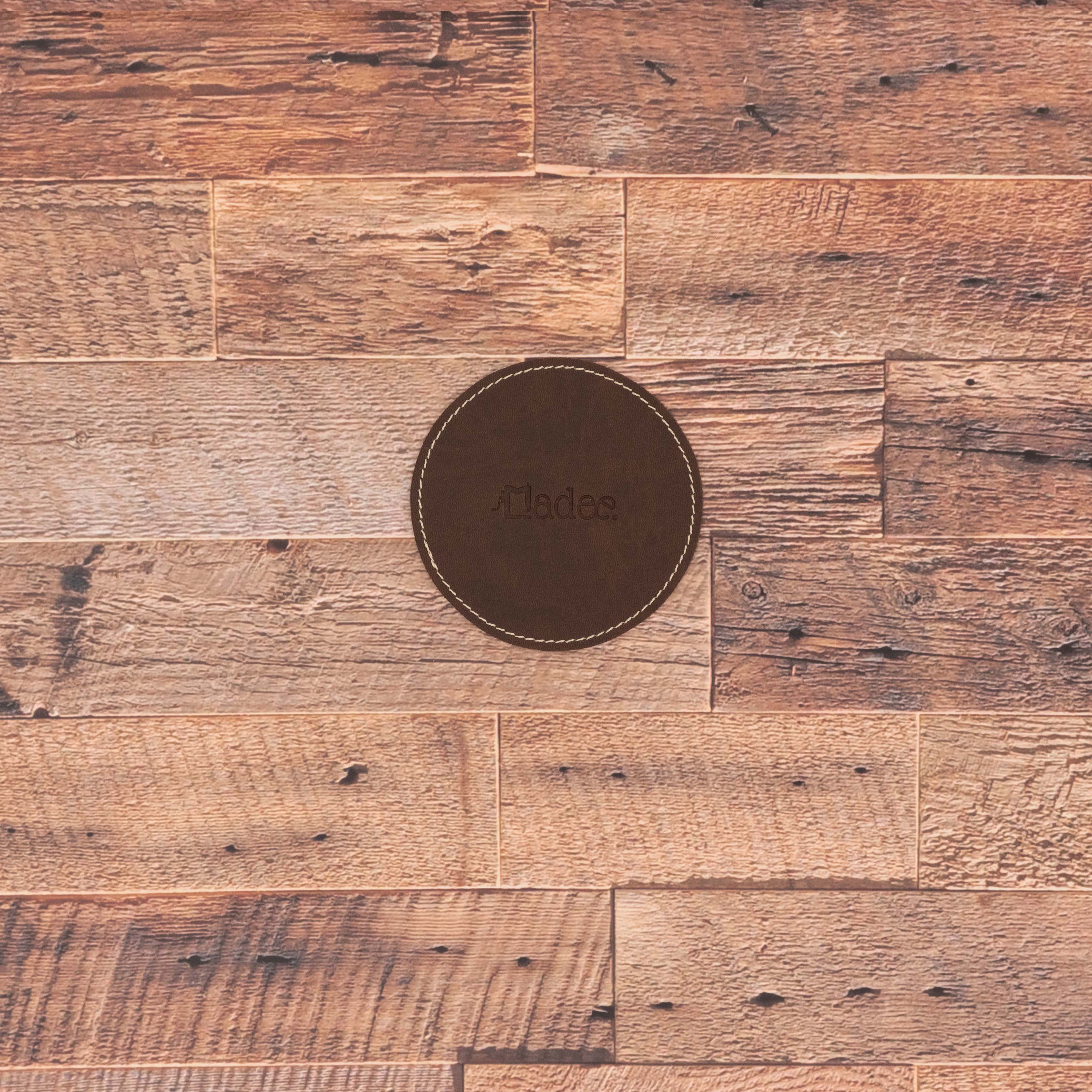 Sottobicchiere personalizzabile in similpelle