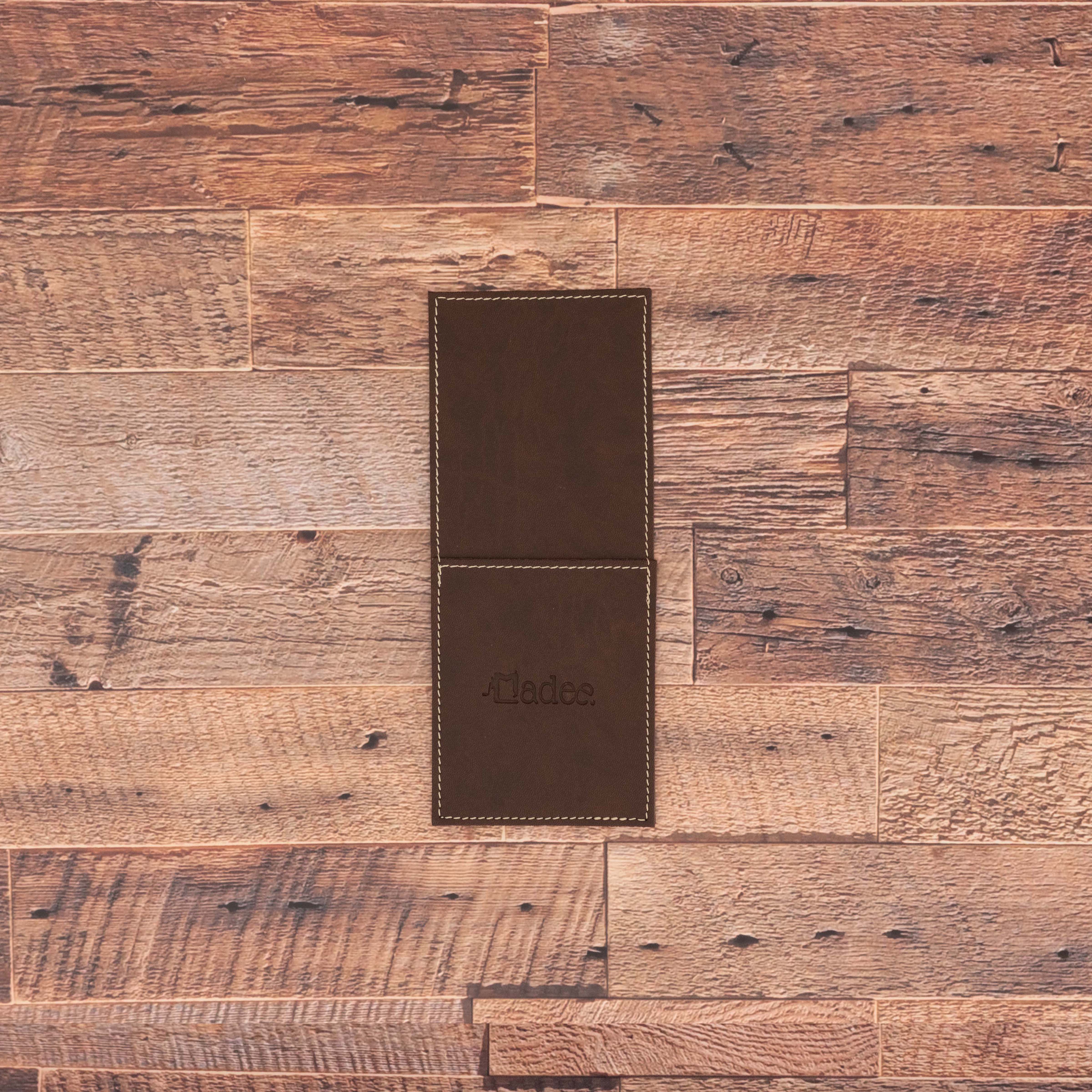 Porta posate personalizzabile in similpelle