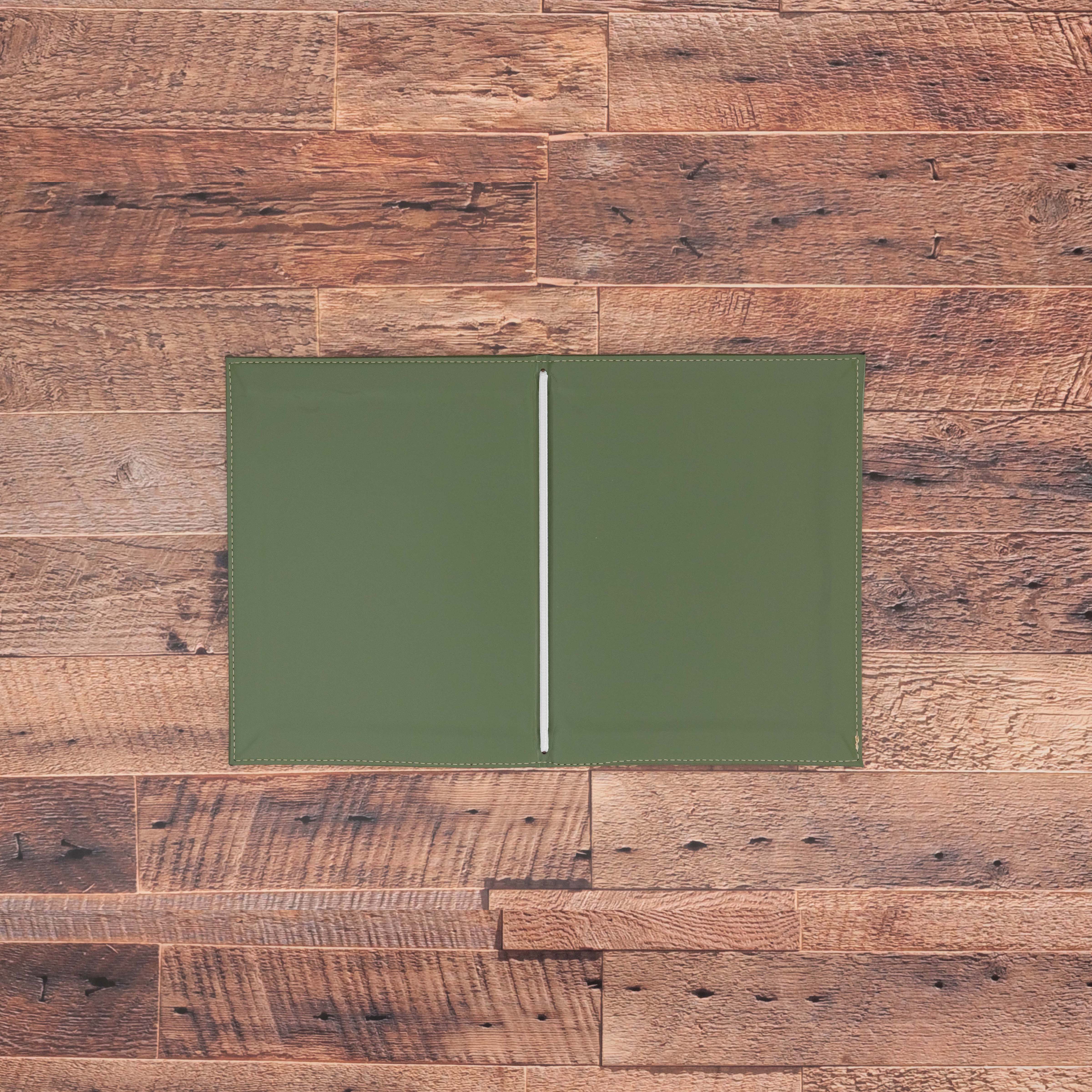 Porte menu personnalisable en simili cuir