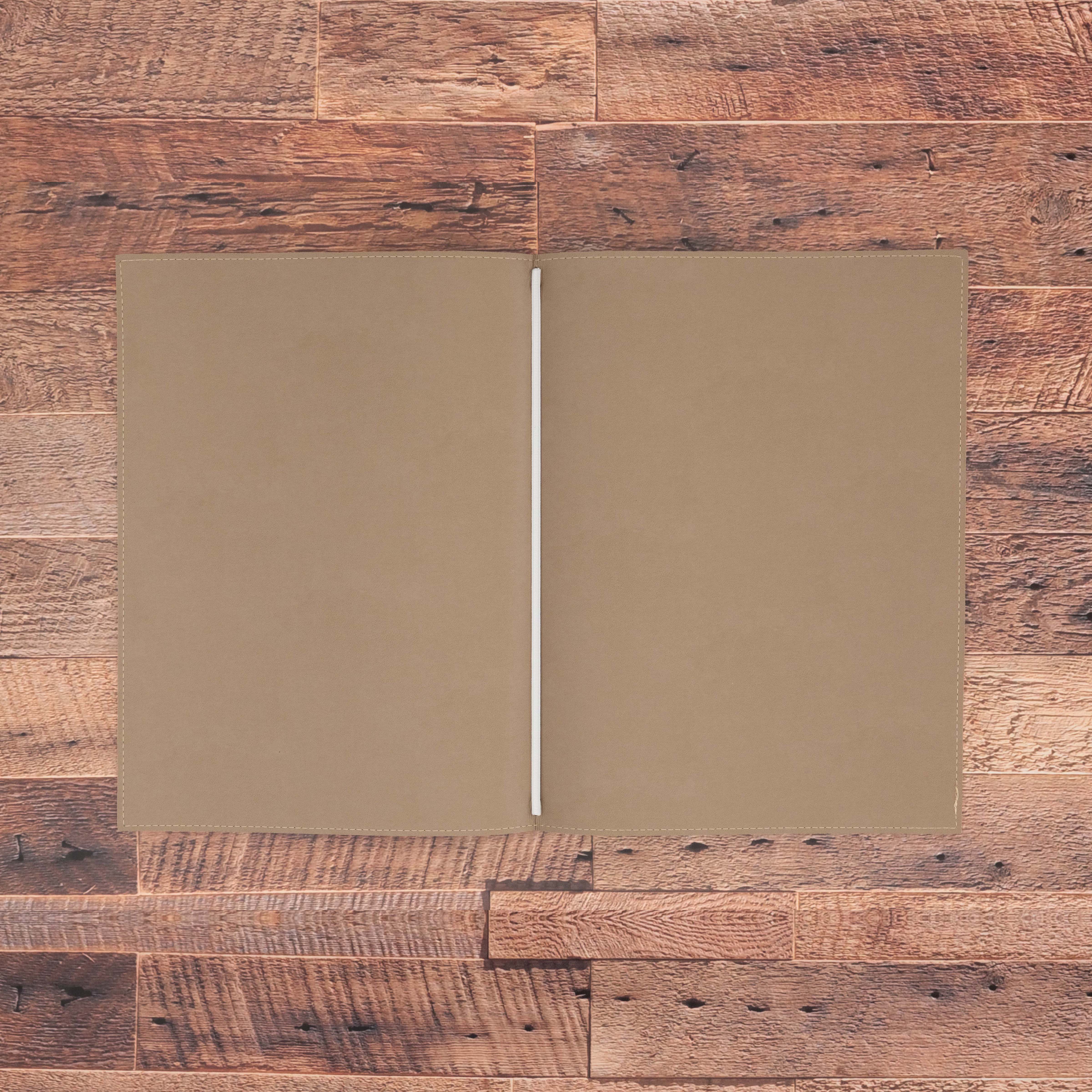 Porte menu personnalisable en simili cuir