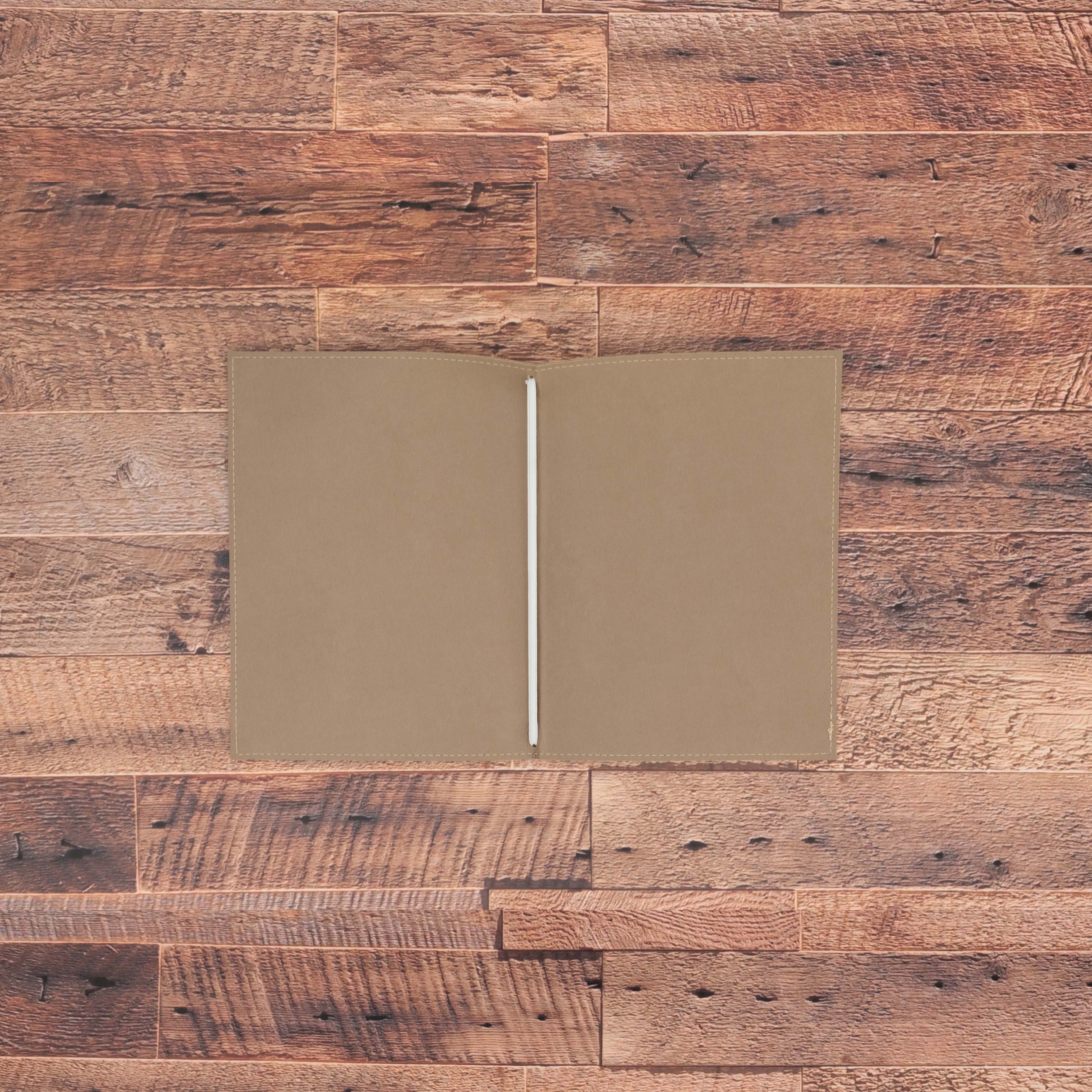 Porte menu personnalisable en simili cuir