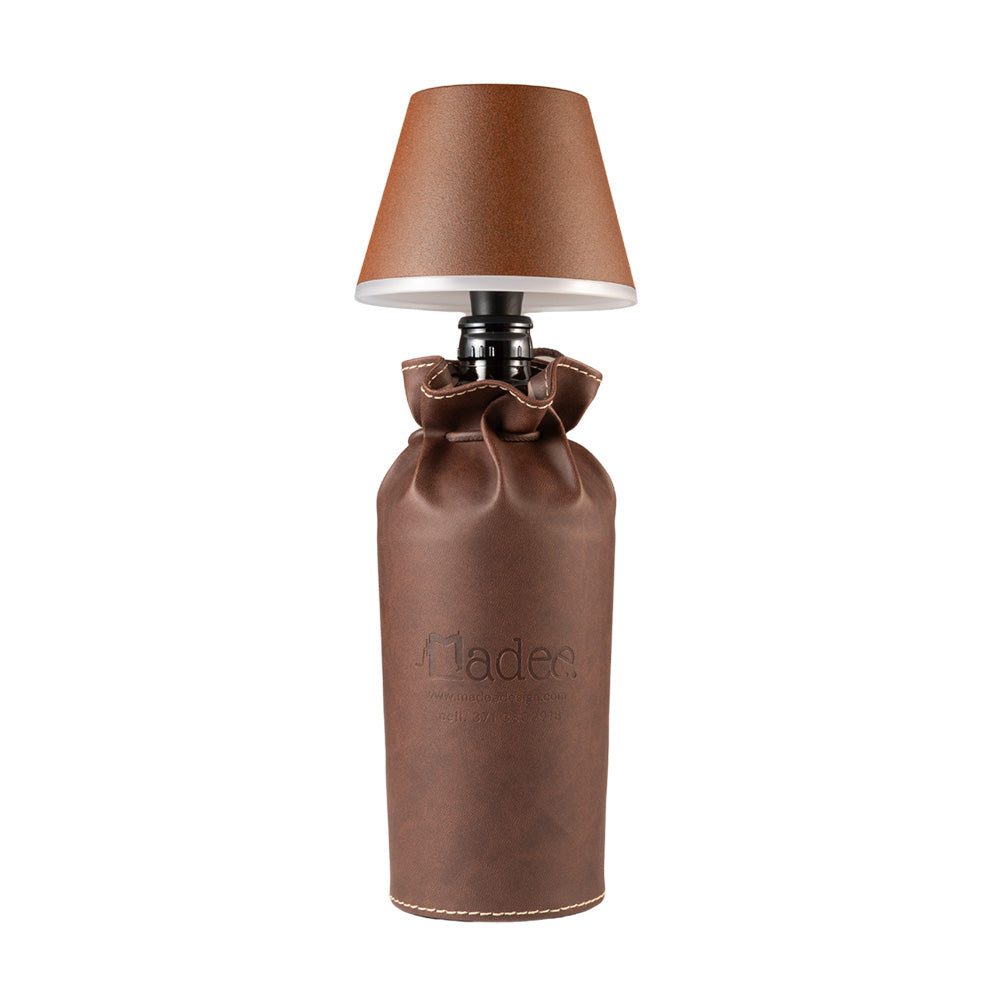 Lumee - Lampada senza fili con rivestimento in similpelle personalizzabile