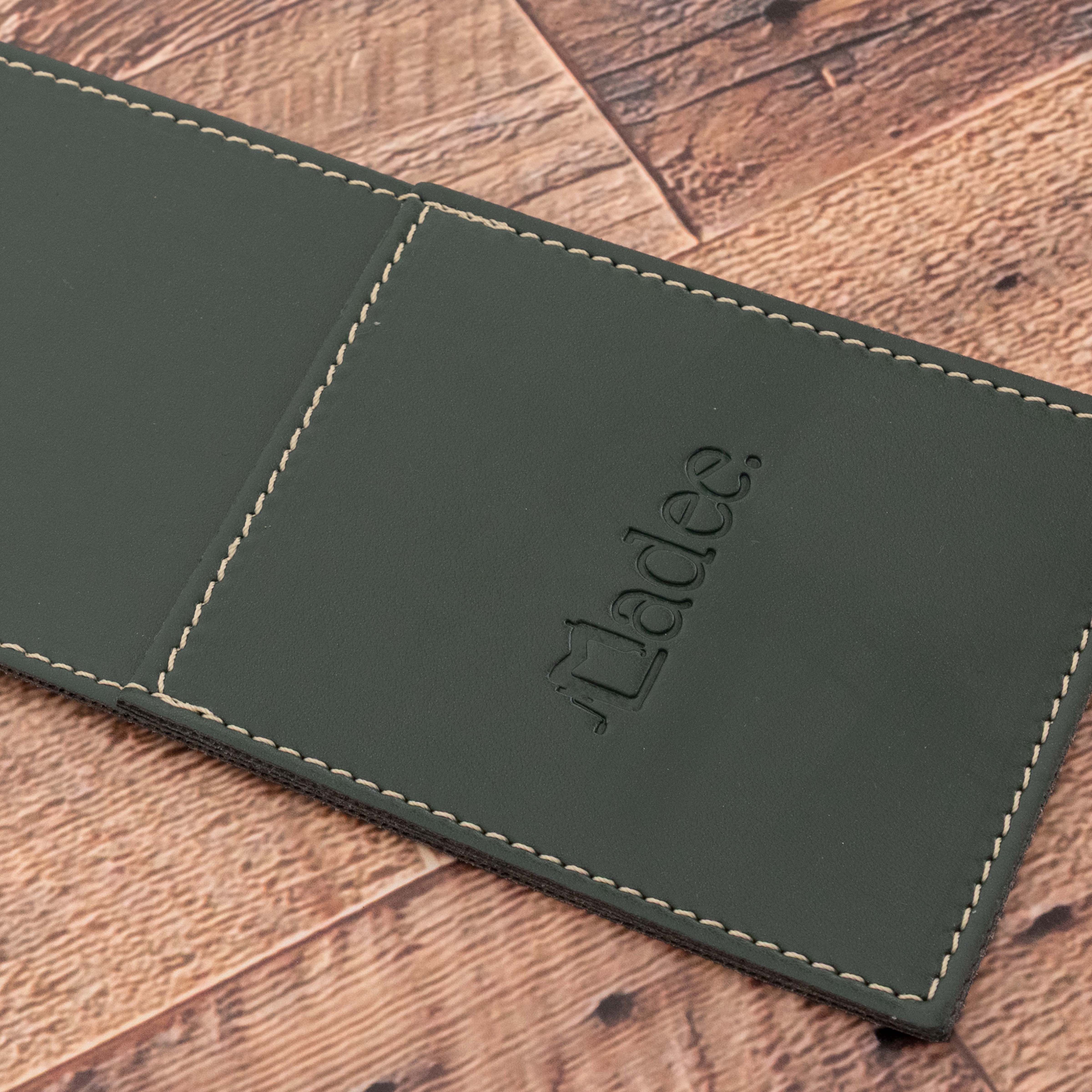 Porta posate personalizzabile in similpelle