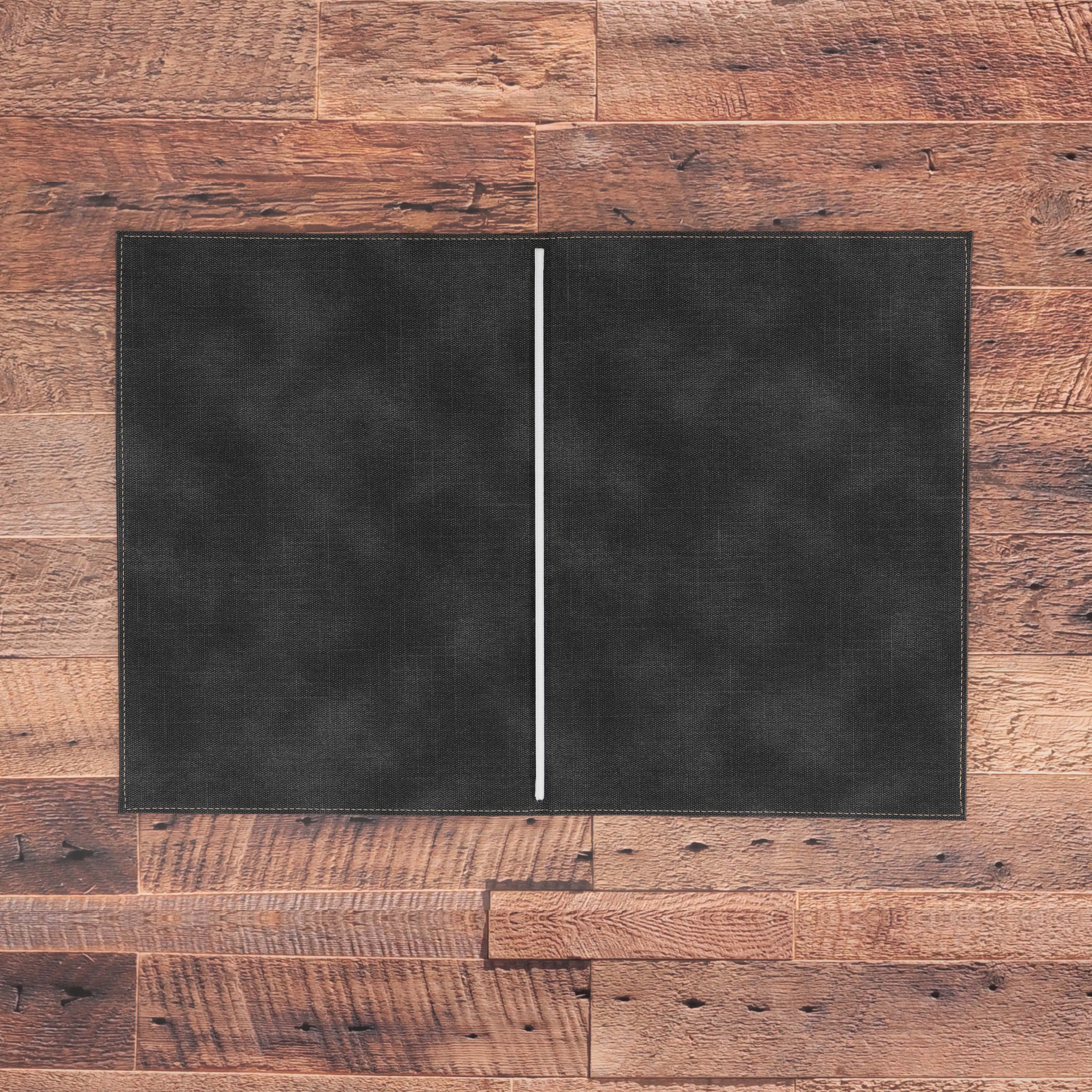Porta menu A4 rigido con elastico personalizzabile in similpelle