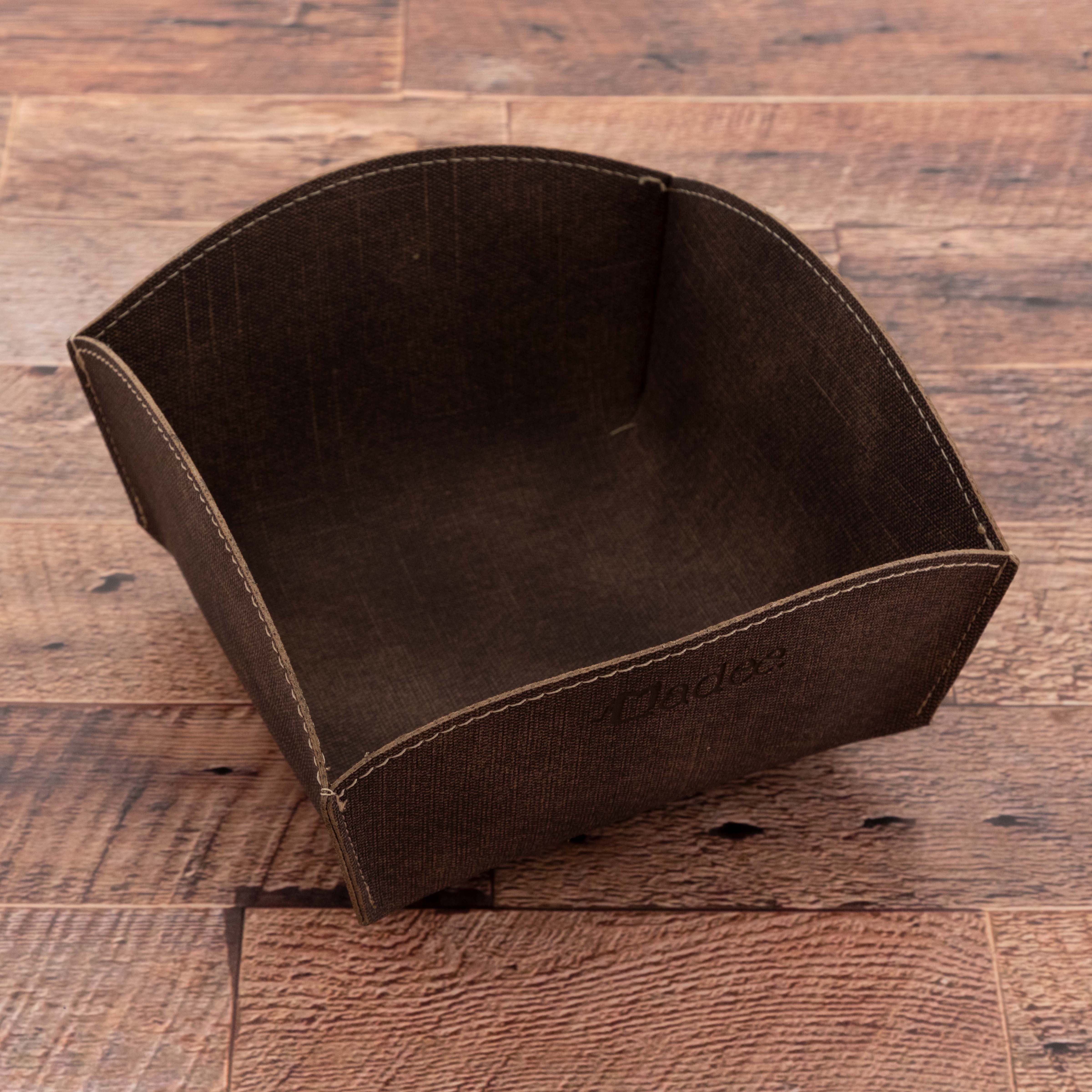 Corbeille à pain personnalisable en simili cuir