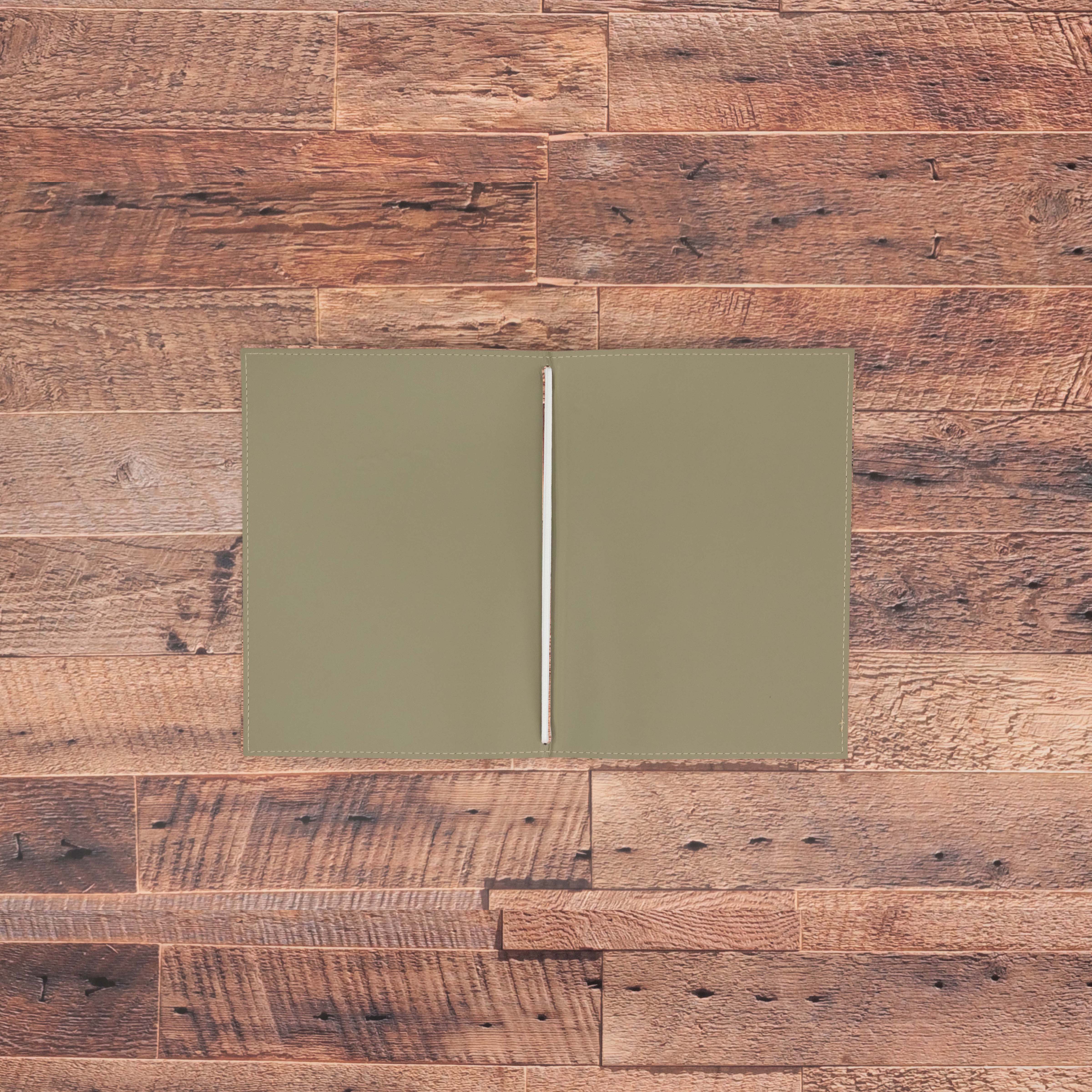 Porte menu personnalisable en simili cuir