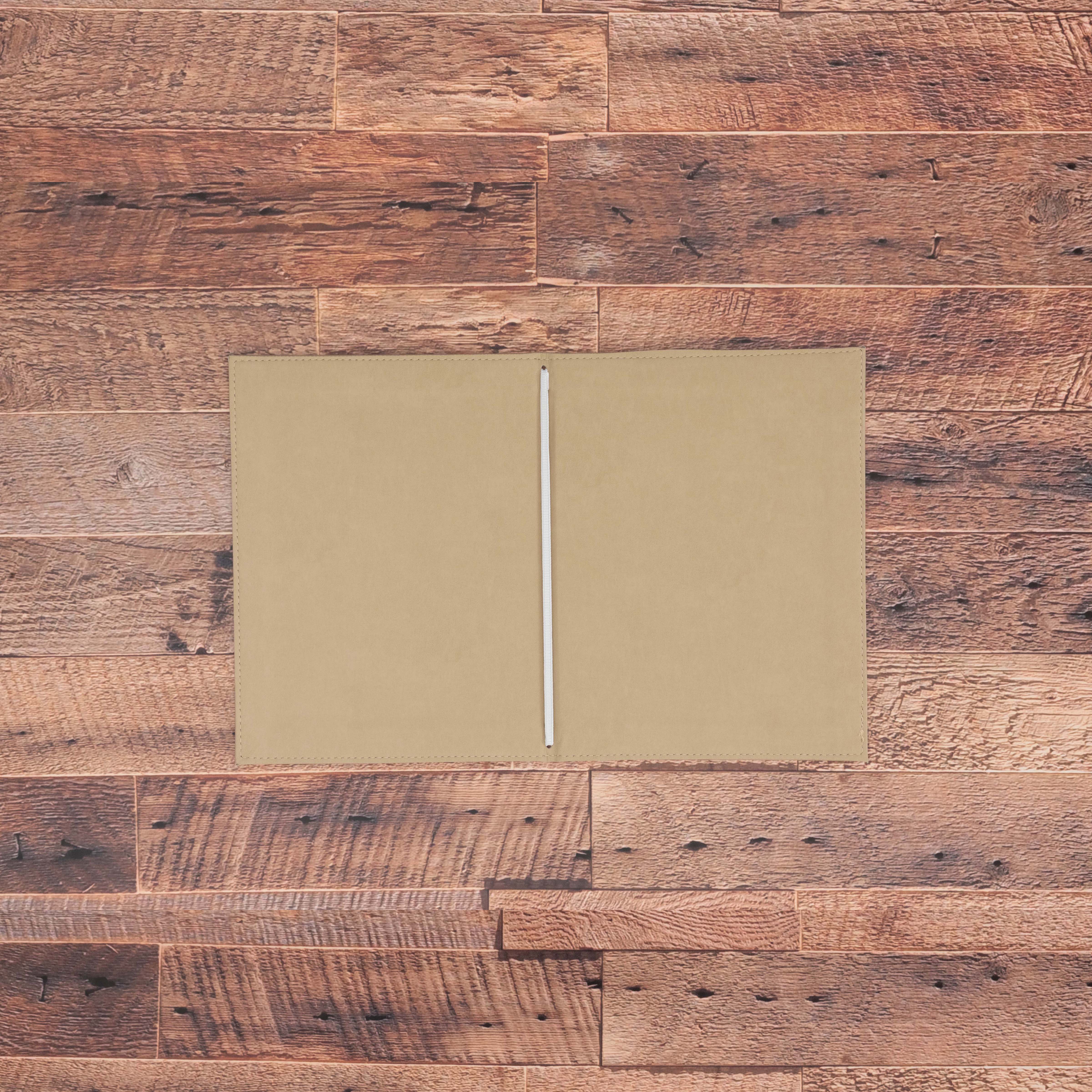 Porte menu personnalisable en simili cuir