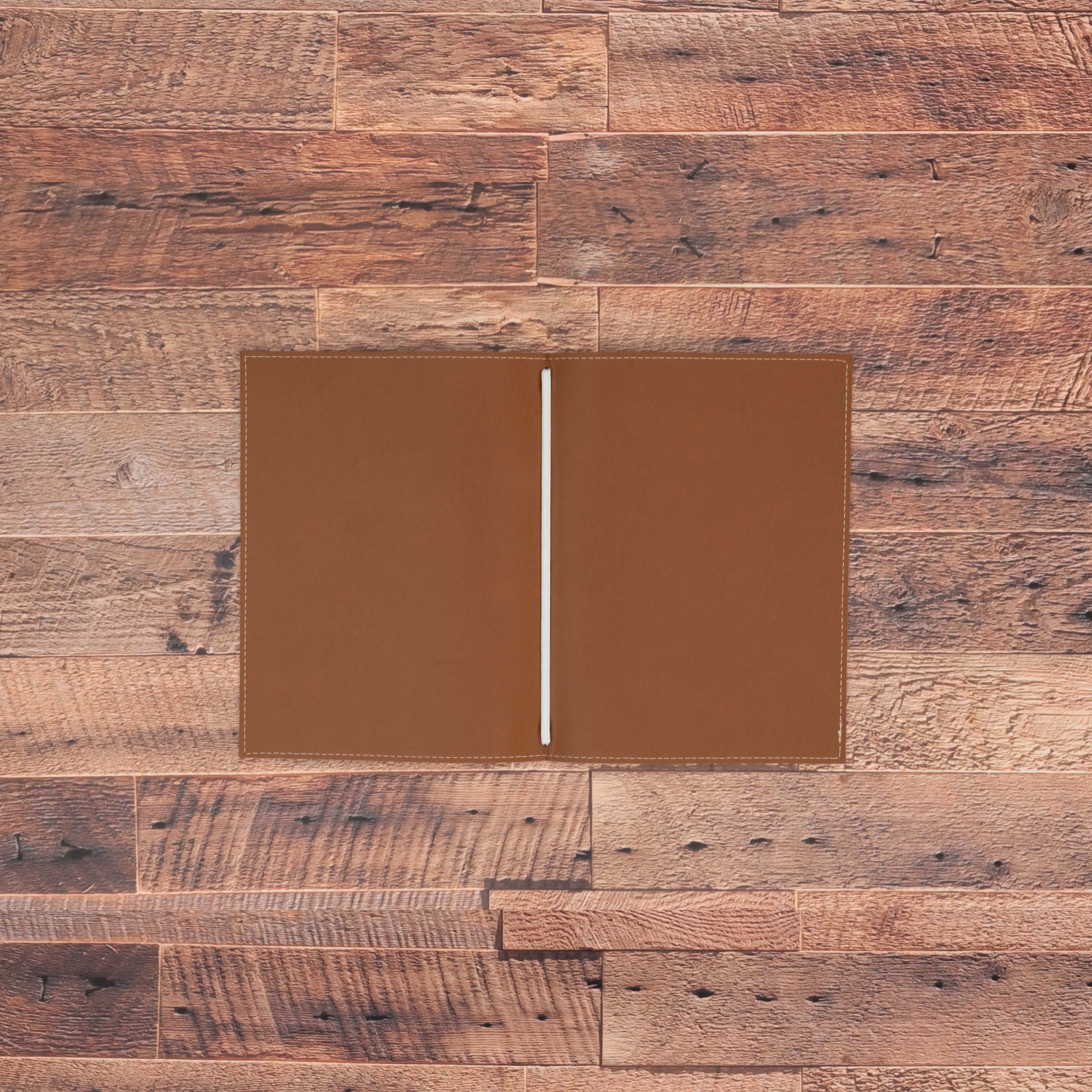 Porte menu personnalisable en simili cuir