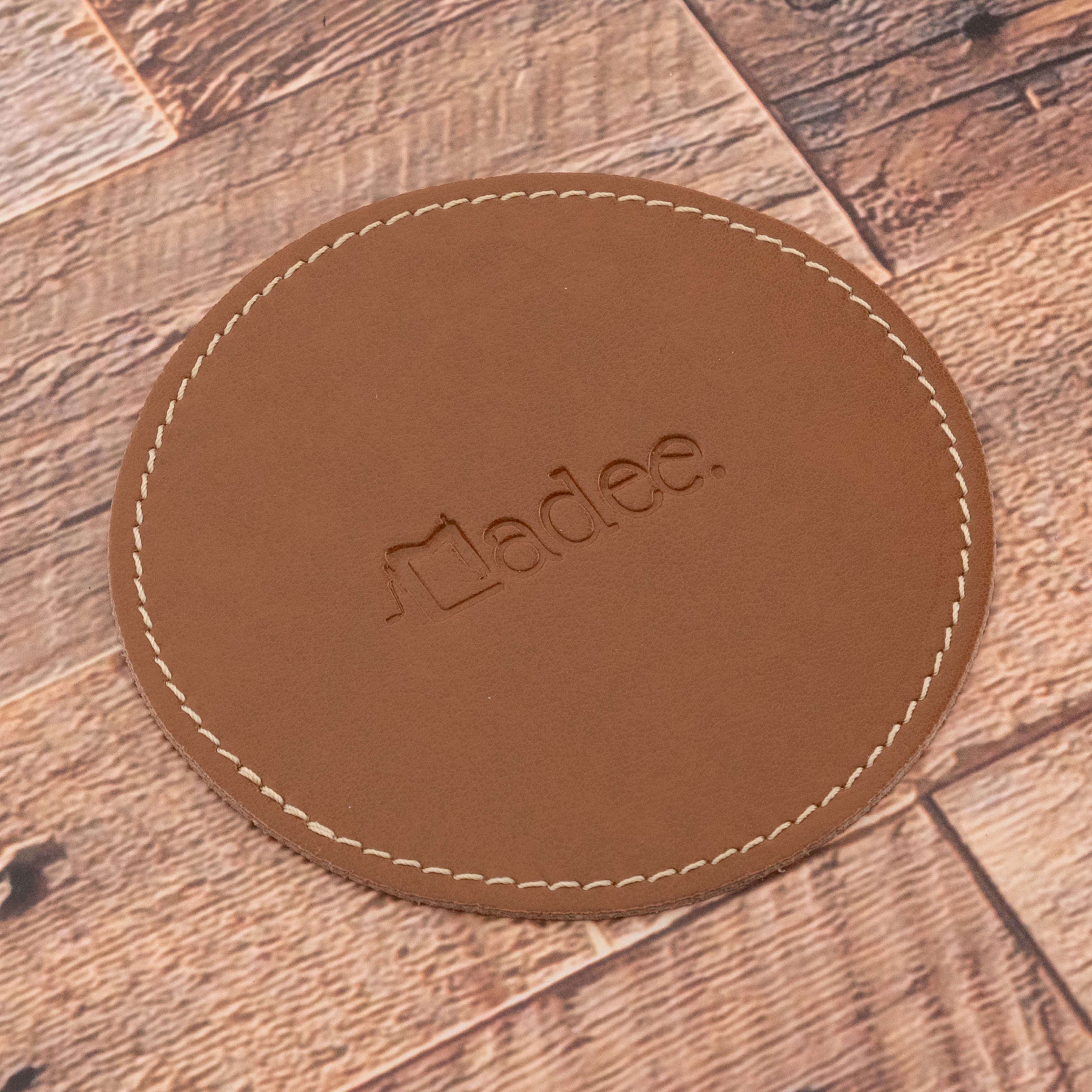 Sottobicchiere personalizzabile in similpelle