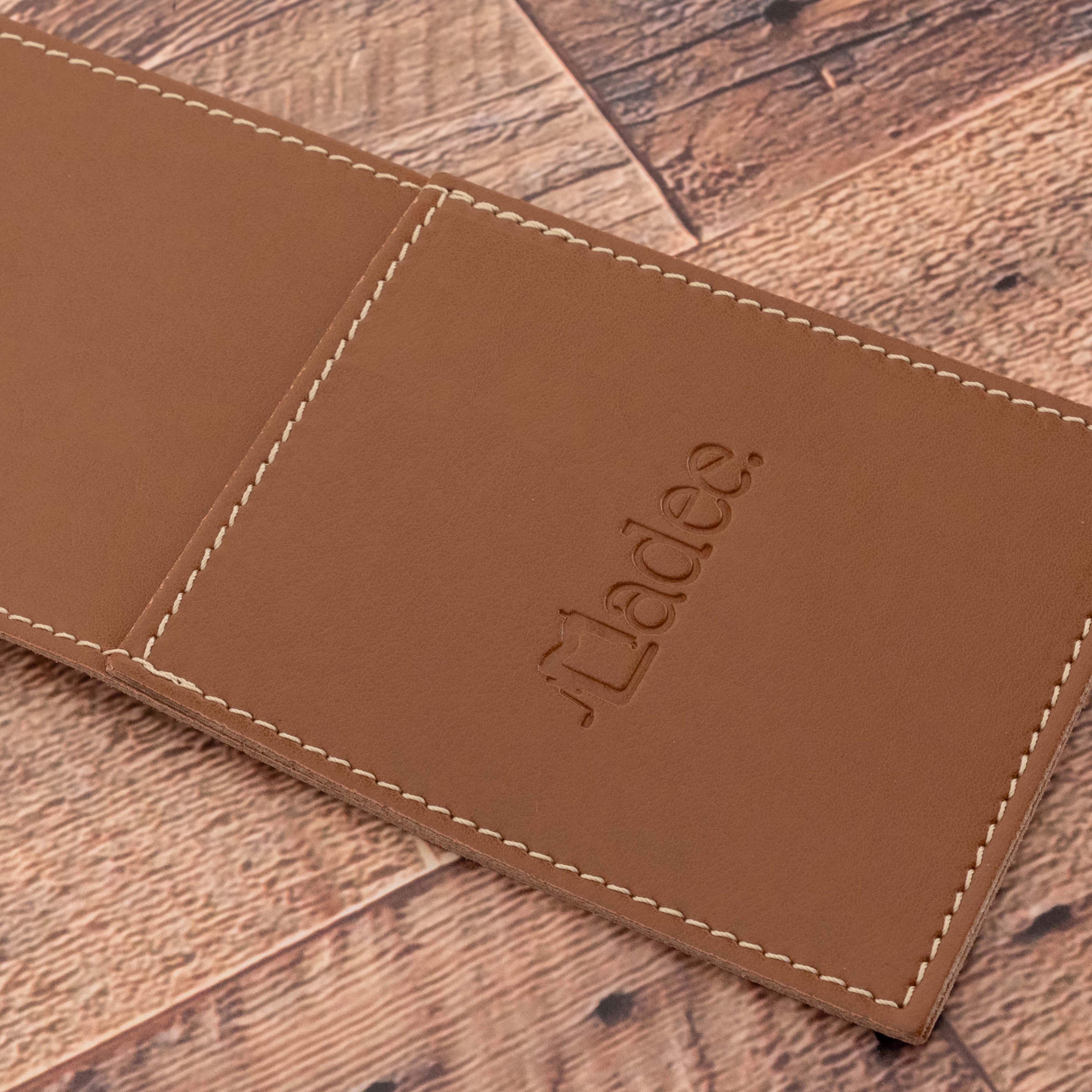 Porta posate personalizzabile in similpelle